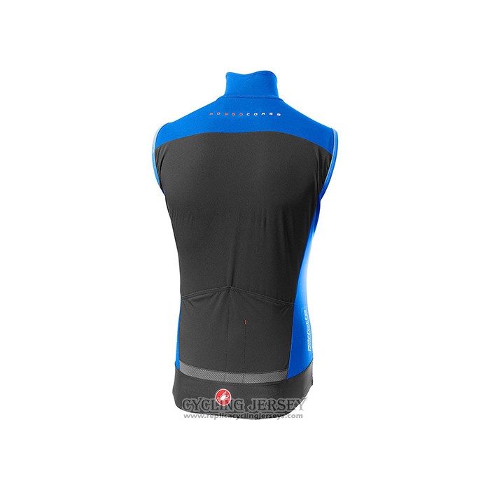 2021 Wind Vest Castelli Blue Short Sleeve And Bib Short